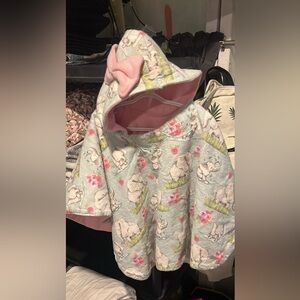 Elephant Print car seat Hooded Poncho